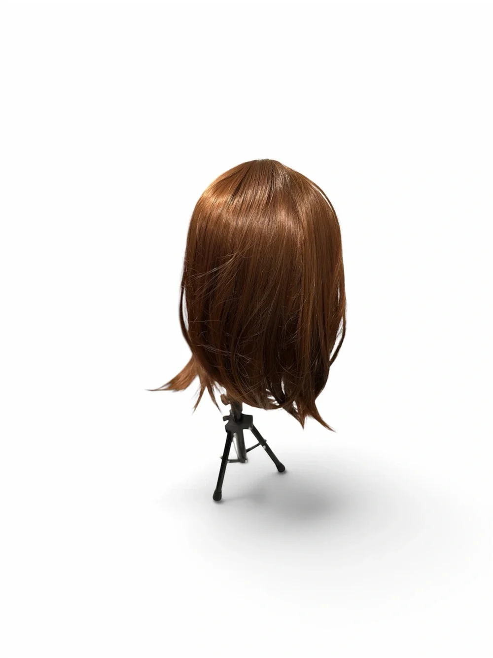 Synthetic Short Layered Wig - Copper Brown